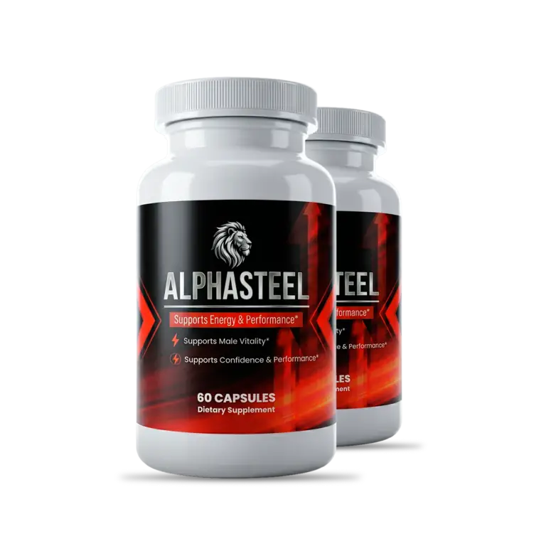 AlphaSteel supplement bottle